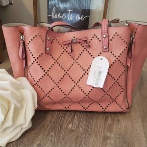 Large Lolita Perforated Tote Rosette Simpson